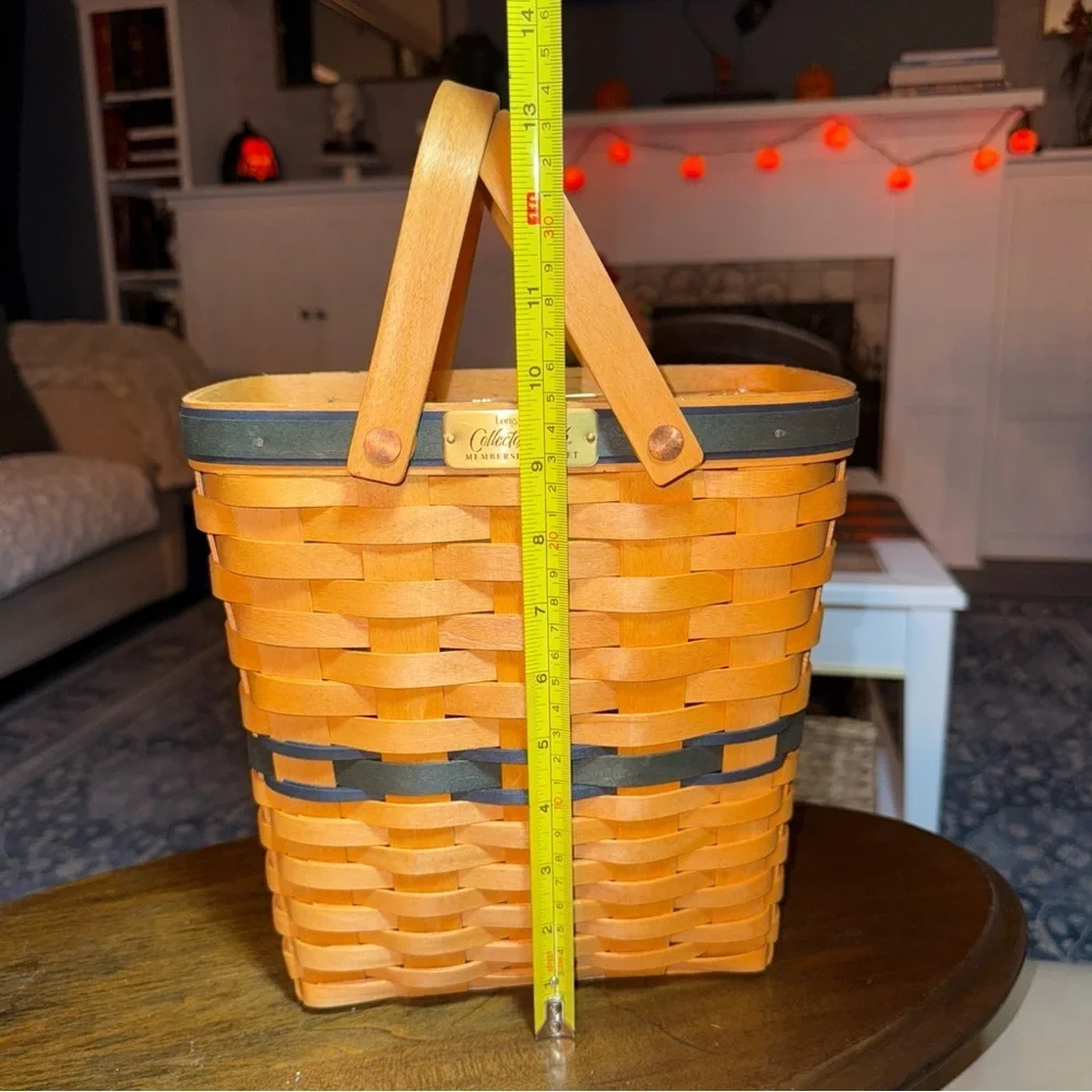 Longaberger 1996 - 1999 Collector’s Club Membership Basket Cottagecore Farmhouse